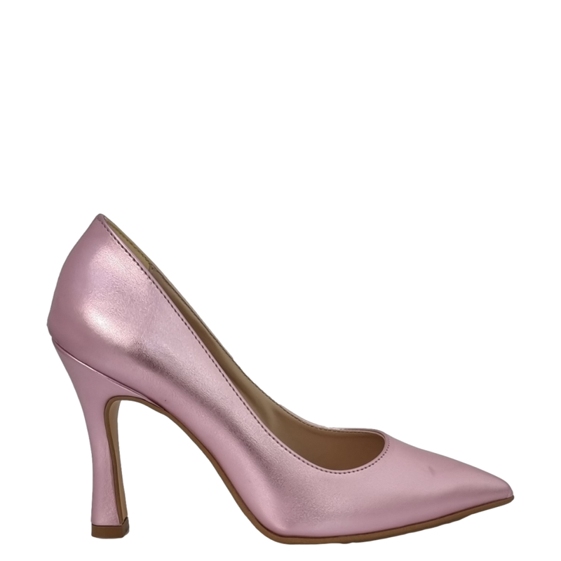 D collet laminato rosa con tacco alto