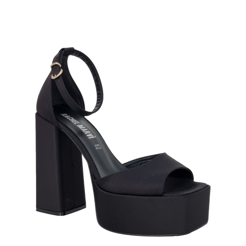 Tacco nero con plateau discount