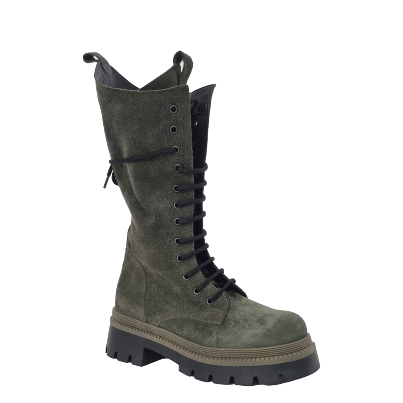 Anfibi con top suola alta