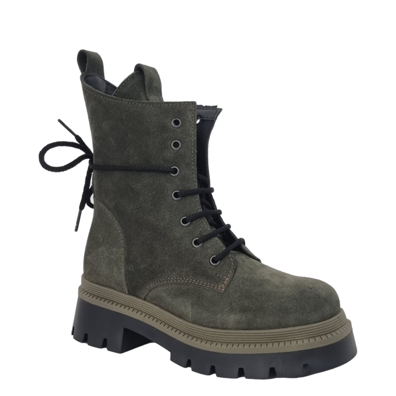 Anfibi con top gomma alta