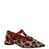 Ballerine animalier a punta con tacco a isola F/W