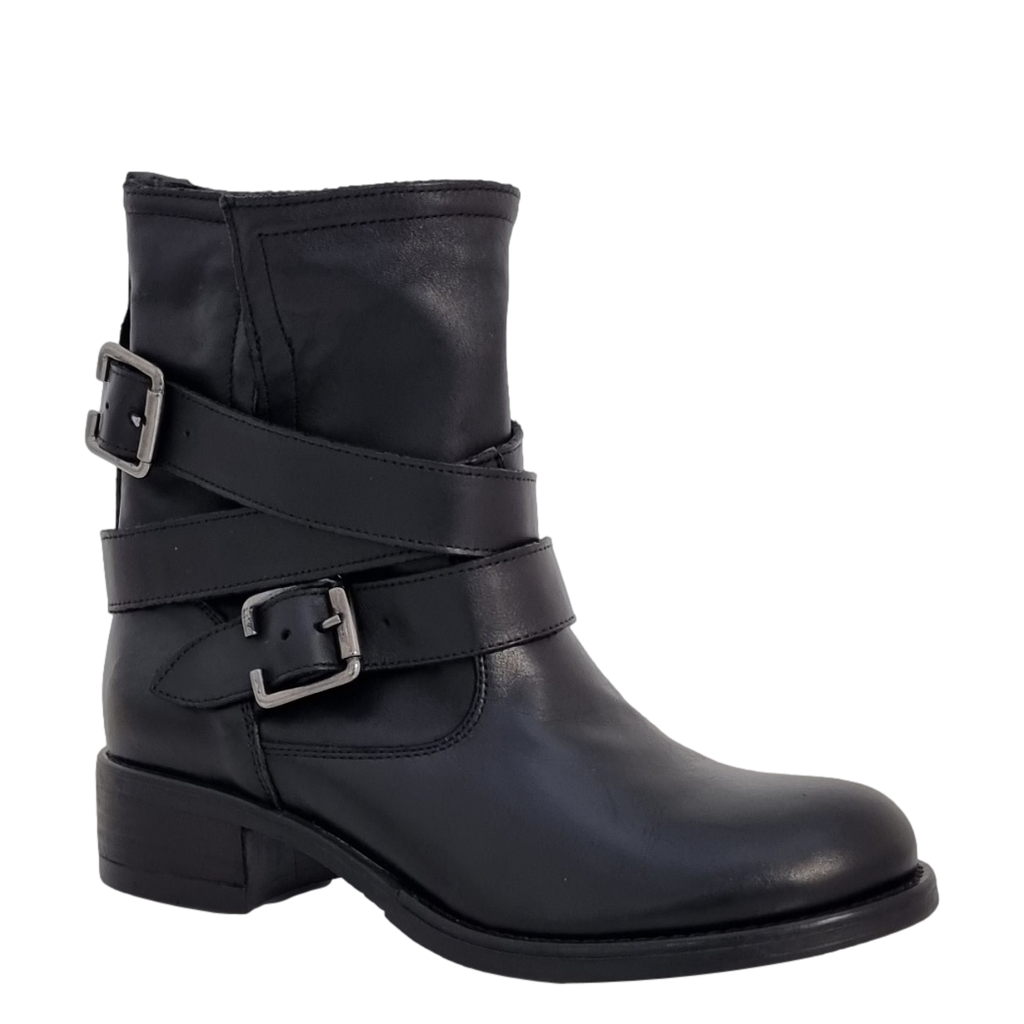 Stivaletti con sales bottoni laterali