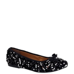 Ballerine con paillettes nero silver F/W