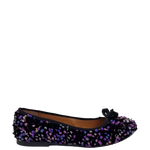 Ballerine con paillettes nero violet F/W