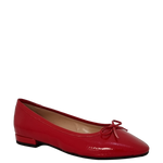 Ballerine in vernice rosso con fiocchetto F/W