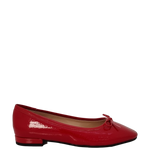 Ballerine in vernice rosso con fiocchetto F/W