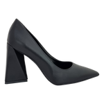Decoltè pelle nero tacco a piramide F/W