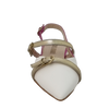 Ballerine chanel a punta bianco fuxia oro