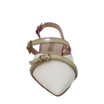 Ballerine chanel a punta bianco fuxia oro