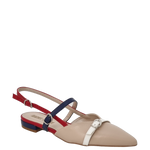 Ballerine chanel a punta nude multicolor