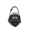 Ballerine chanel a punta nera con accessorio