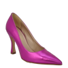 Décolleté laminato fuxia con tacco alto