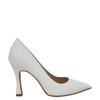 Décolleté bianco con tacco alto