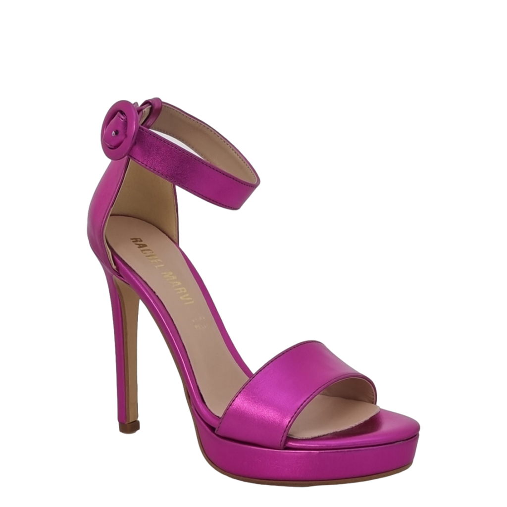 Sandali con tacco fuxia hot sale