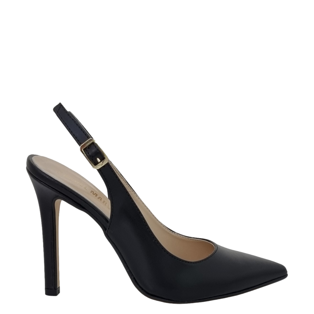 Decollete chanel nero con tacco alto