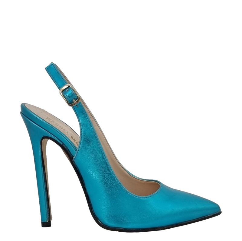 Décolleté chanel smeraldo con tacco 12