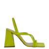 Sandali giallo mignon oro con tacco a piramide