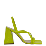 Sandali giallo mignon oro con tacco a piramide