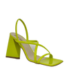 Sandali giallo mignon oro con tacco a piramide
