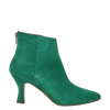 Tronchetti con tacco pelle scamosciata verde