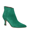 Tronchetti con tacco pelle scamosciata verde