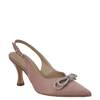 Décolleté chanel raso nude con fiocco strass