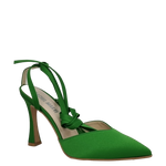 Décolleté mignon raso verde alla schiava