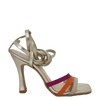 Sandali alla schiava multicolor con tacco alto