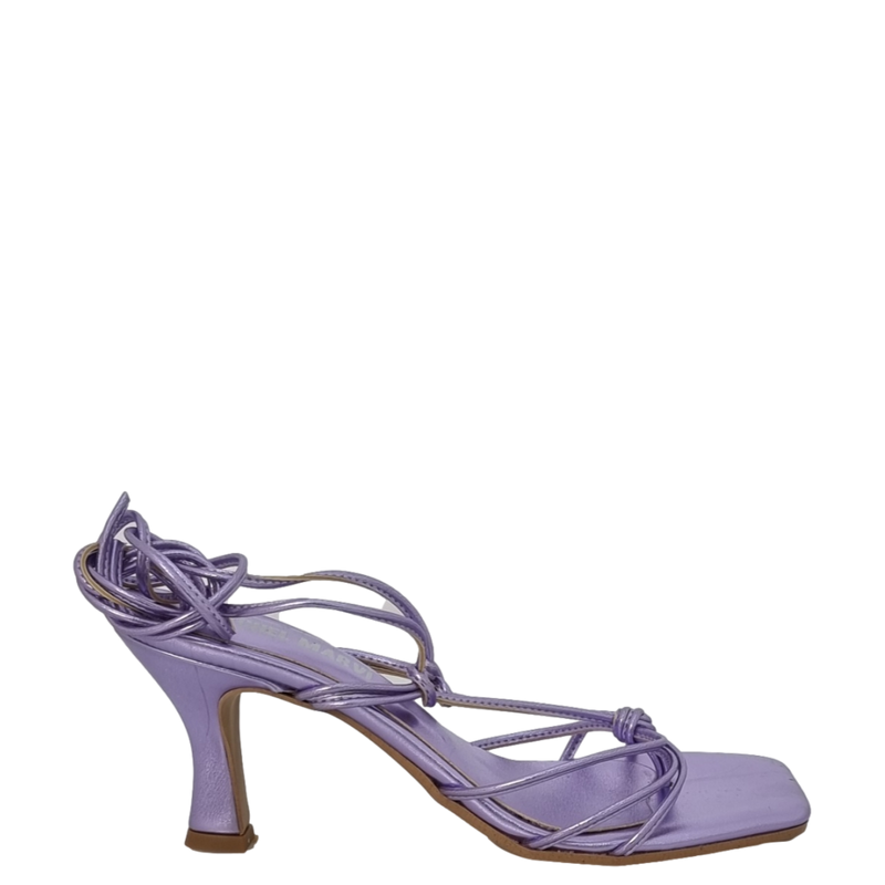 Sandali infradito alla schiava laminato glicine