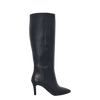 Stivali con tacco in pelle nero F/W