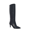 Stivali con tacco in pelle nero F/W