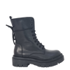 Anfibi con stringhe in pelle nero F/W