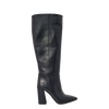 Stivali con tacco alto largo in pelle nero F/W