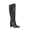 Stivali con tacco alto largo in pelle nero F/W