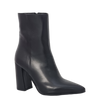 Stivaletti con tacco alto largo in pelle nero F/W