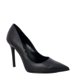 Décolleté tacco alto a spillo in pelle nero F/W