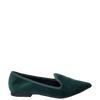 Ballerine verde a punta in vellutino F/W