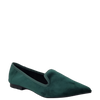 Ballerine verde a punta in vellutino F/W