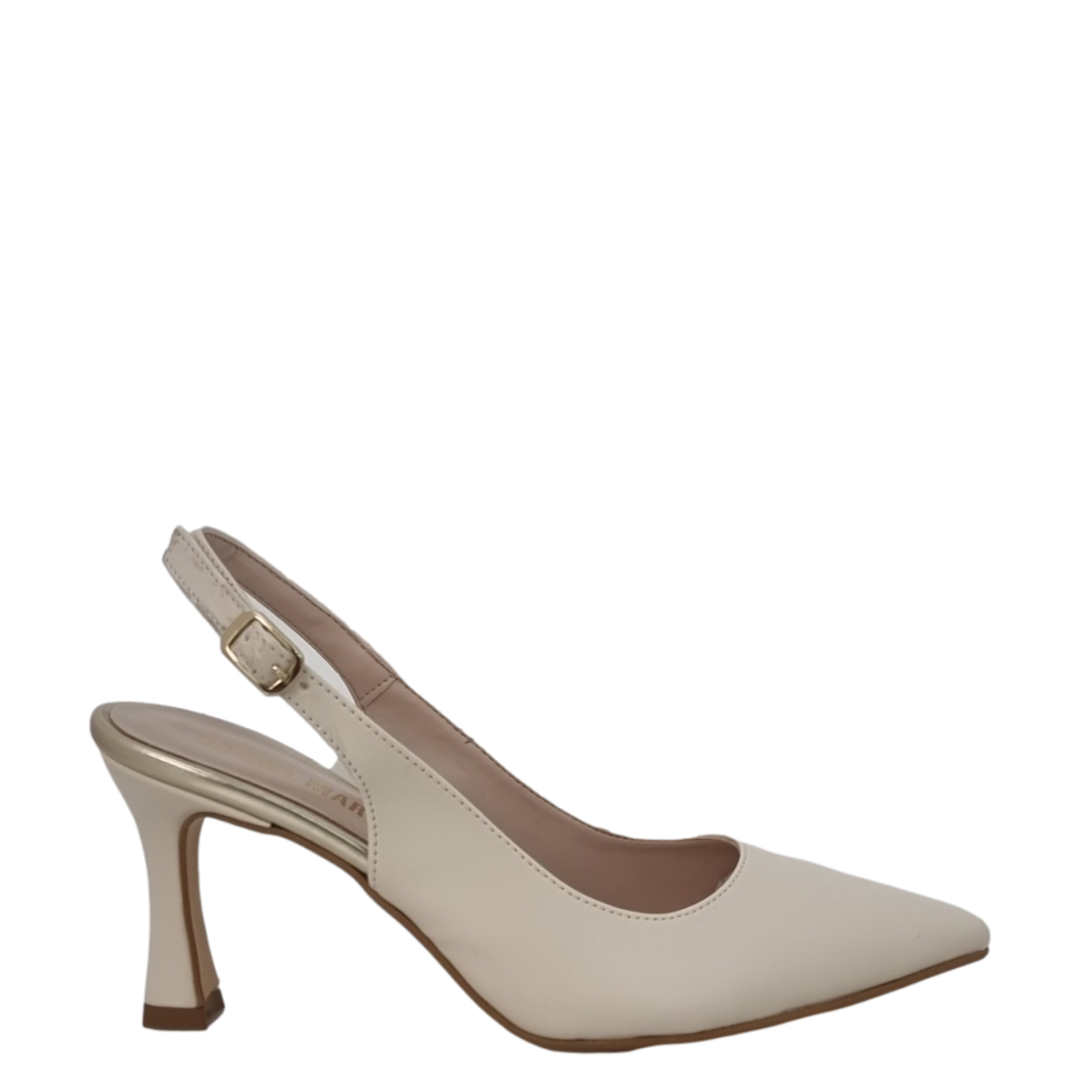 D collet chanel pelle panna con tacco medio Rachelmarvi